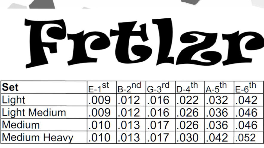 FRTLZR® Strings Pure Nickel Wound - Made in Germany 09-42.
