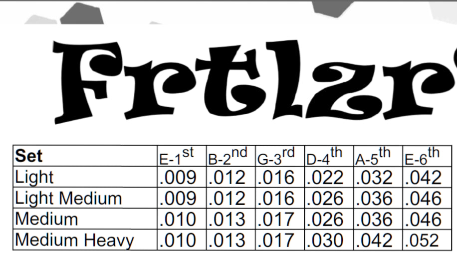 FRTLZR® Strings Pure Nickel Wound - Made in Germany 10-52.