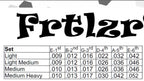 FRTLZR® Strings Pure Nickel Wound - Made in Germany 10-52.