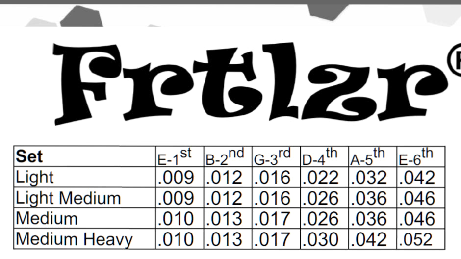 FRTLZR® Strings Pure Nickel Wound - Made in Germany 10-46.