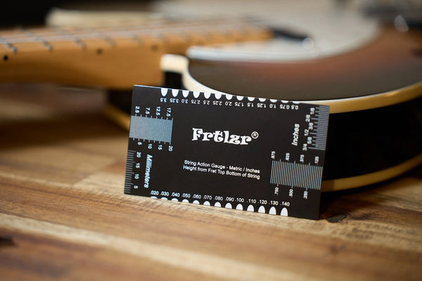 FRTLZR® Checkcard String Action Gauge for Guitar Setup