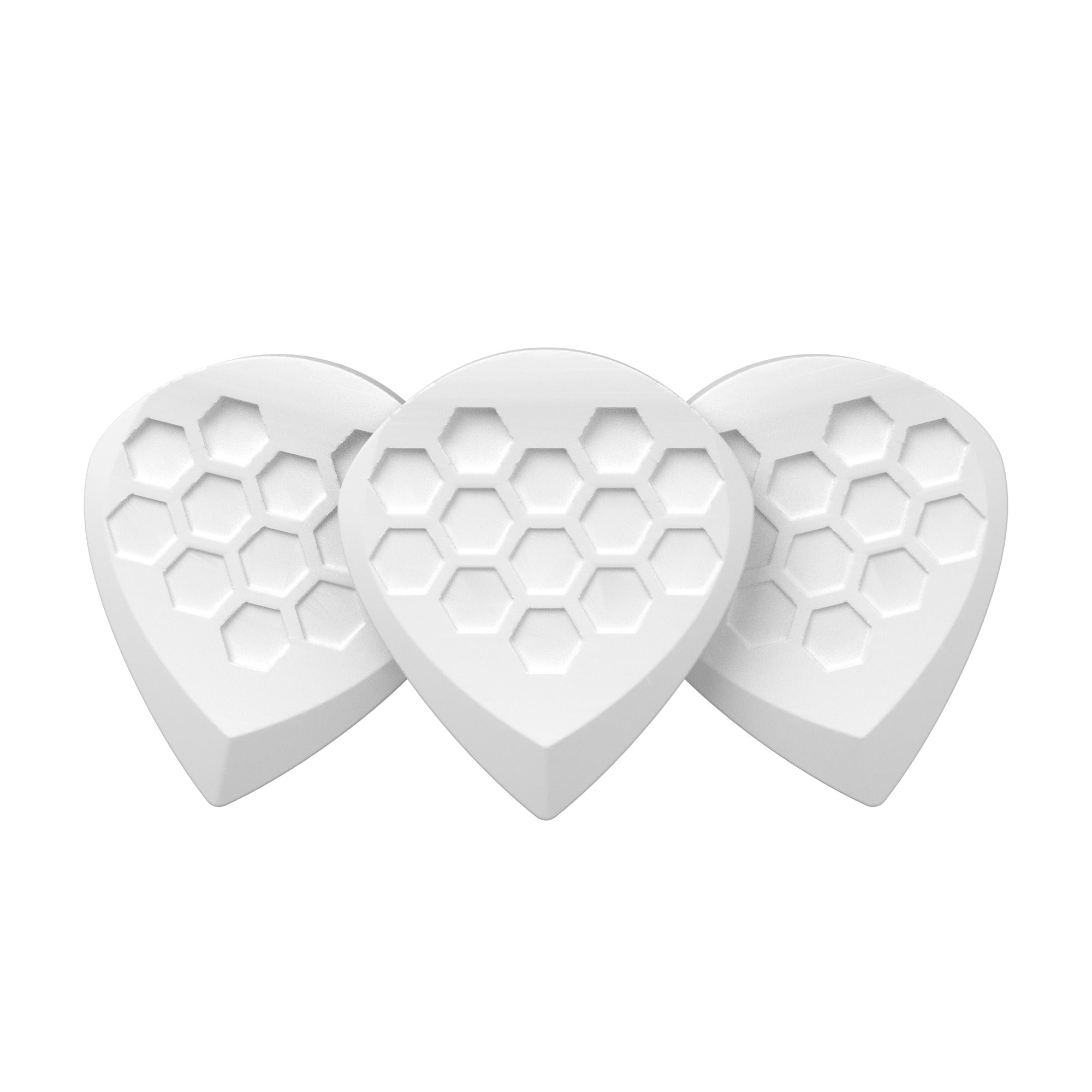 FRTLZR® HexTone Ivory Plektren – 3er-Pack