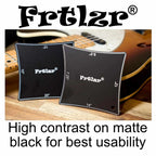 FRTLZR® Radius Gauge with Fret Slot Depth Indicators.
