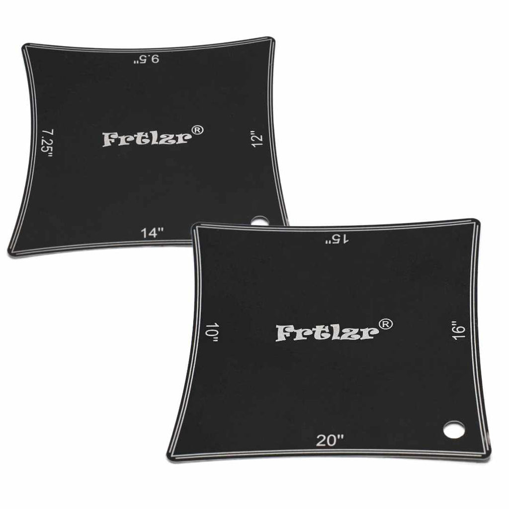 FRTLZR® Radius Gauge with Fret Slot Depth Indicators.