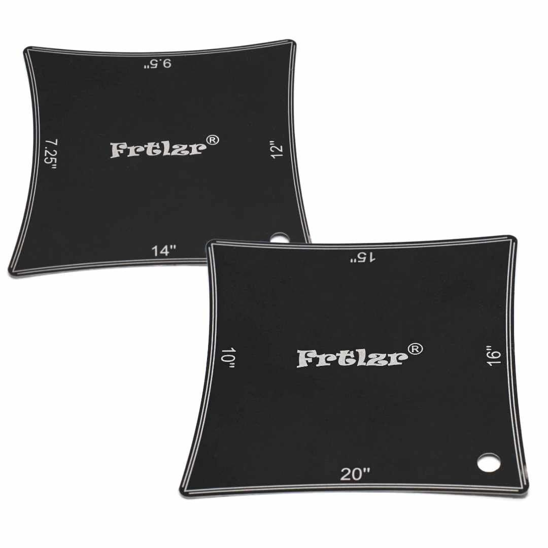 FRTLZR® Radius Gauge with Fret Slot Depth Indicators.