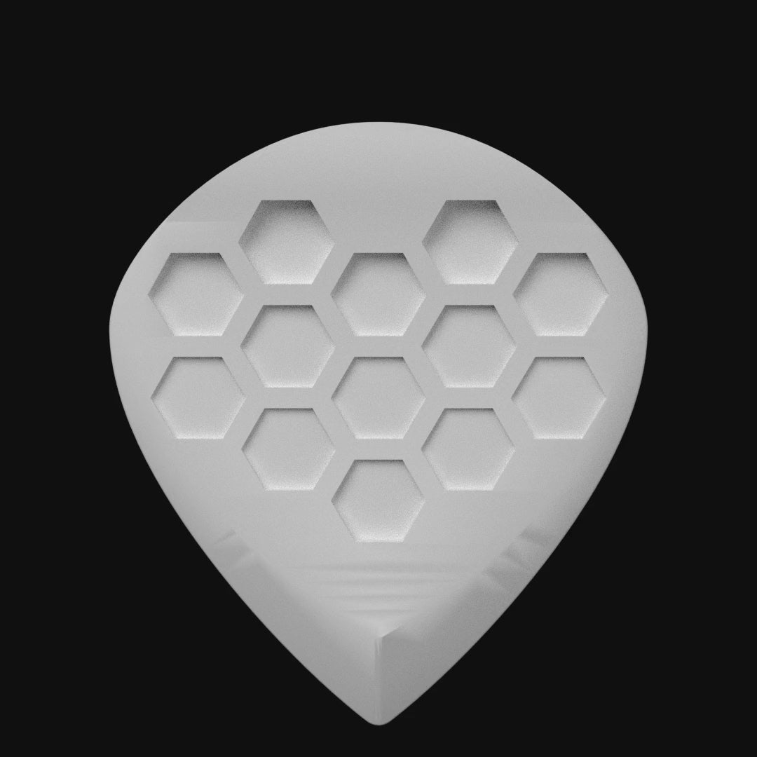 FRTLZR® HexTone Ivory Plektren – 3er-Pack